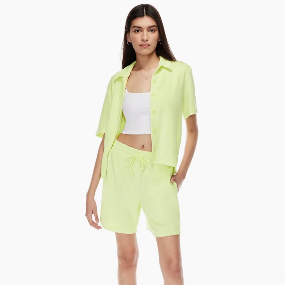 Aritzia Wilfred free terry set cover up